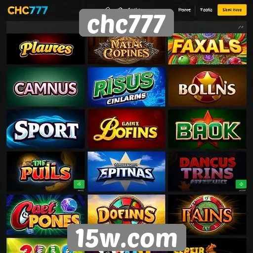 Análise dos jogos disponíveis no site chc777